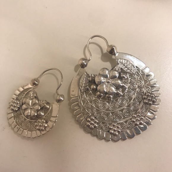 Small Filigree Earrings - Picture 2 of 7